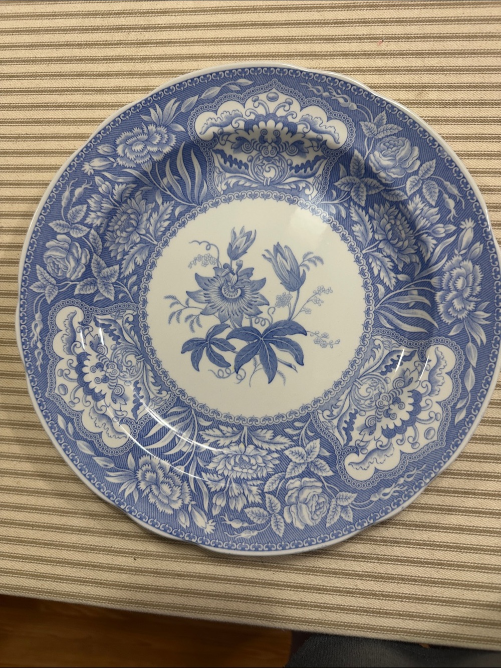 Spode Blue Floral Transferware Plate